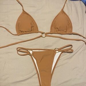 SHEIN Chic Brown Bikini Set - Never Worn
